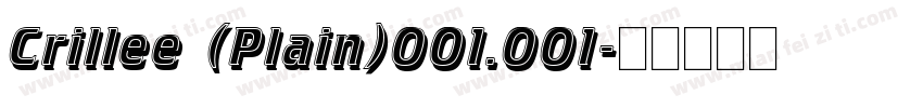 Crillee (Plain)001.001字体转换